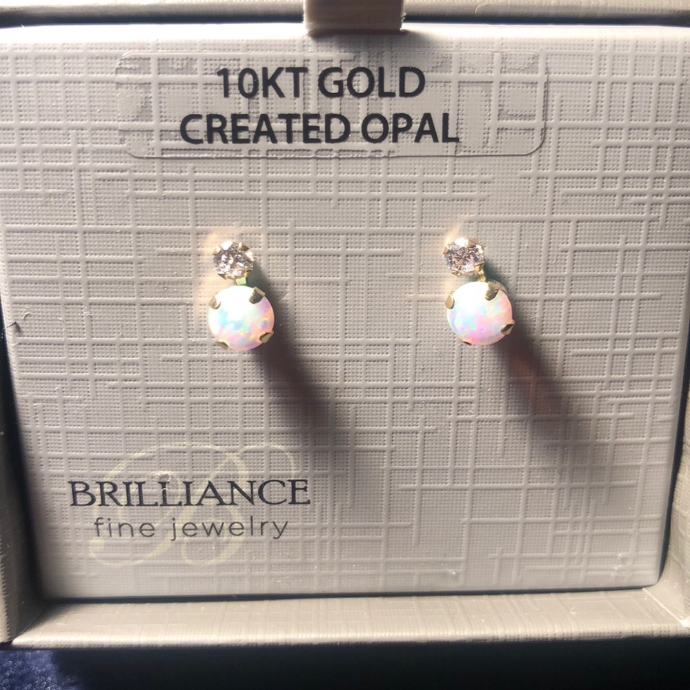 Opal 10KT earrings
